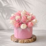 CANDLEBOX M- Pink tulips