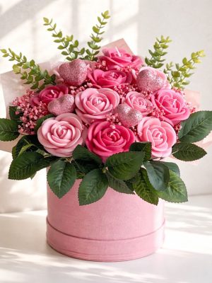 CANDLEBOX L- Pink love