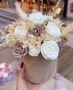 CANDLEBOX M- Beige roses