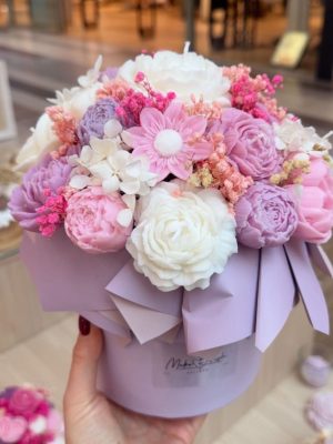 CANDLEBOX M- Pink & lilac