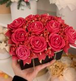 CANDLEBOX S- Red roses bag
