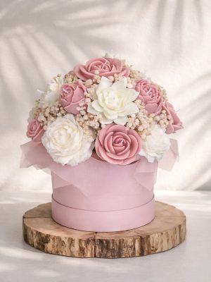 CANDLEBOX M- Powder pink elegant