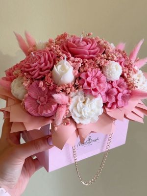 CANDLEBOX M- Pink bag