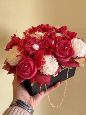 CANDLEBOX S- Red & black bag